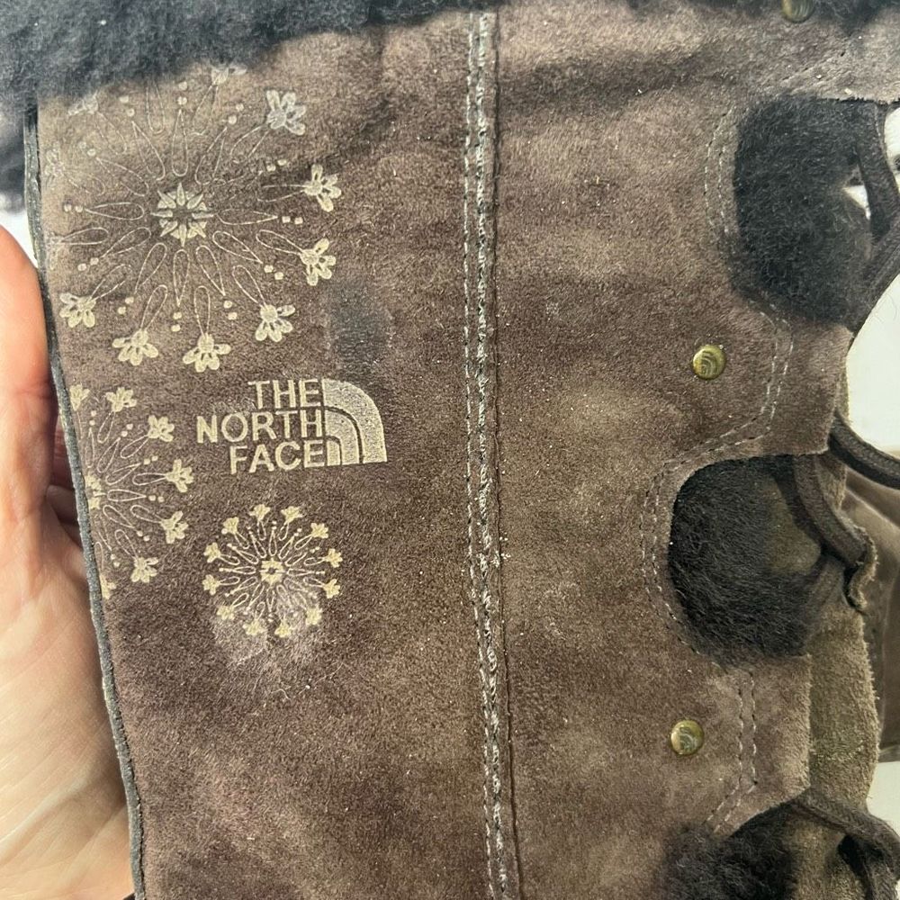 The North Face Abby III Brown Suede Leather Primaloft Boots - Picture 7 of 11